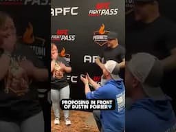 Proposing In Front of Dustin Poirier 💎💒