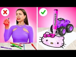 Cool Drawing & Art Challenge 🤖🎨 Me vs Robot Who's Gonna Win?