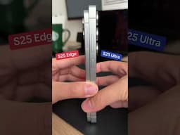 Unboxing Samsung Galaxy S25 Edge in Titanium Silver + Comparison with Ultra