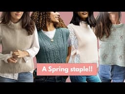 🌸 17 slipovers to knit this SPRING | Size inclusive knitting patterns