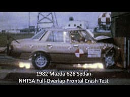 1979-1982 Mazda 626 Sedan NHTSA Full-Overlap Frontal Crash Test
