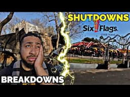 A Very ROUGH Day at Six Flags Over Texas | TONS of Coaster Breakdowns & Shutdowns | Six Flags 2025