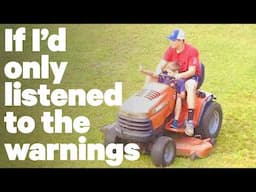 BAD MOWING ACCIDENT: WATCH BEFORE YOU MOW WITH YOUR KIDS