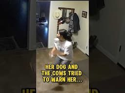 Her Dog And The Cows Tried To Warn Her... #scary #paranormal