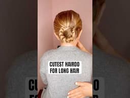 CUTEST HAIRDO FOR LING HAIR | Audrey and Victoria #hairstyle PRODUCTS USED IN DESCRIPTION BELOW ⬇️