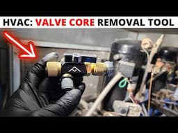 HVAC: How To Use Valve Core Removal Tool To Replace Schrader Valve Core (Valve Core Replacement)