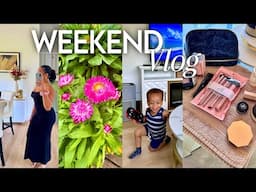 Trying to Keep Up! Potty Training, Baby Shower Prep & Landscaping Plans | Busy Mom Weekend Vlog