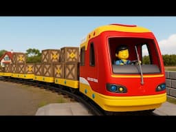LEGO City Train Robbery Gone Wrong! 🚂 Lego City Cartoon | Choo choo train kids videos