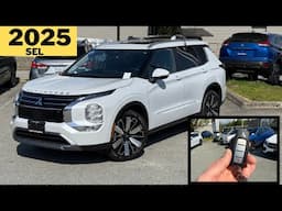 2025 Mitsubishi Outlander SEL - White diamond- real life walkaround!