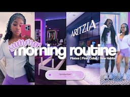 MY 8AM SUMMER MORNING ROUTINE | First Collab, Pilates, Labubu, Grwm, New Habits