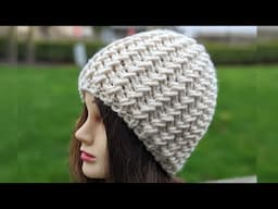 Knit Flat Super Bulky Hat