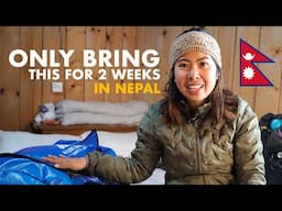 What I Actually Packed for a High Altitude Trek in Nepal | Winter hike