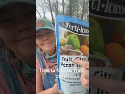 Fertilizing Fruit Trees! #growyourownfood #growingfruit #garden #gardening