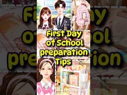 FIRST DAY OF SCHOOL PREPARATION TIPS🎒✨Back to school #motivation #schoollife ##Shorts #viral #school