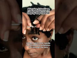 Microloc Extentions STEP BY STEP Demonstration #microlocs #naturalhair #microlocextensions