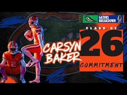 GATOR BOYS STAY HOT! STUD RB Carsyn Baker commits to Florida | BIG WEEKEND on tap?