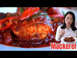 🌶Spicy Food Lover's ULTIMATE Fish Recipe: Spicy Garlic Korean Mackerel Fish.🇰🇷고등어무조림