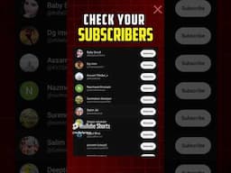 check your youtube subscribers #subscribers #subscribe #youtubetips #youtube #shorts