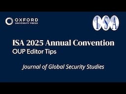 Tips for submitting your paper to JoGSS, with James Pattison