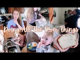 Doing All The Mom Things | Cleaning, Laundry, Mom Life | Productive Naptime | Easy Sourdough Bread