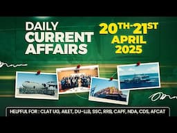 Top news of the day | 20-21 April 2025 | Current Affairs