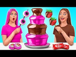 चॉकलेट फाउंटेन फोंड्यू चैलेंज | किचन हैक्स और ट्रिक्स Mega DO Challenge