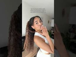 Going back to curly after heat styling 🫣