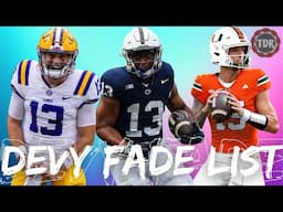 The Devy Fade List: Players We’re Not Drafting in 2025 | Dynasty Fantasy Football 2025