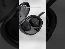 WH-1000X M6 | Seamless folding mechanism in compact, intuitive magnetic closing case