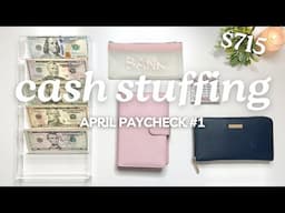 CASH ENVELOPE STUFFING | APRIL 2025 PAYCHECK #1 | Budget With Me | MONETS MONEY