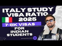 ITALY 🇮🇹 STUDY VISA RATIO 2025 || 7-8k VISAS TO INDIAN STUDENTS || #italystudentvisa #studyinitaly
