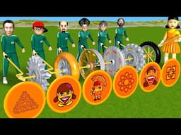 Scary Teacher 3D vs Squid Game Hoop Rolling vs Domino Dalgona Candy Level Max Challenge Who's Boss
