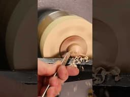 Turning the foot away! #axminstertools  #satisfying #woodturning