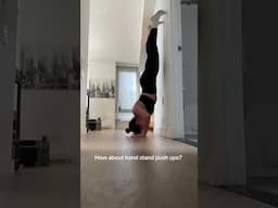 Day 1 of practicing hand stand push ups… again.