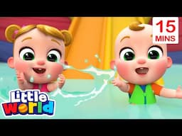 Going to the Waterpark 🌊 Little World Kids Songs & Nursery Rhymes