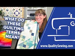 How Do I Know What Quilt Terms Mean?