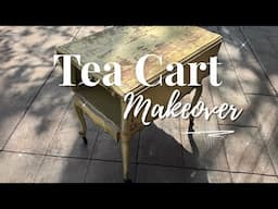 $10 thrifted Tea Cart Turned Beautiful | DIY Furniture Makeover
