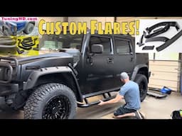 Custom Fender Flares For The H2 Hummer Project From Halfway Around The World!