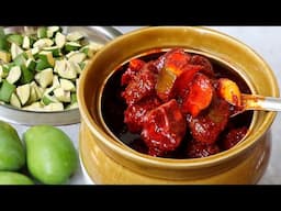 Telangana Style Mango pickle😋పర్ఫెక్ట్ కొలతలతో మామిడికాయ నిల్వపచ్చడి👉ముక్క గట్టిగా సంవత్సరంపాటు👌😋