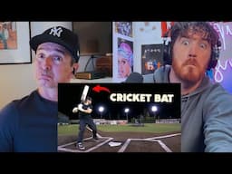 CRICKET Bat vs. BASEBALL Bat REACTION!!!