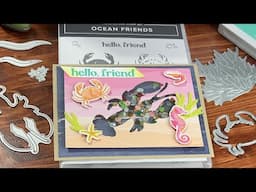 Shaker Card Tutorial - Ocean Friends & Friends of the Ocean DSP by Stampin’ Up!