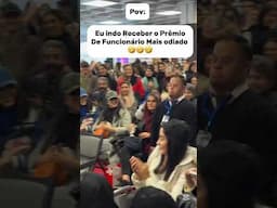 Indo receber o prêmio de funcionário mais odiado