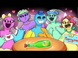 DOEY Plays SPIN THE BOTTLE With CRAZY FAN GIRLS?! Poppy Playtime Chapter 4 Animation