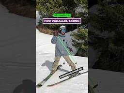 Learn to Parallel Ski by fixing the Awkward Inner Ski - you can do it! #ski #skitips #learntoski
