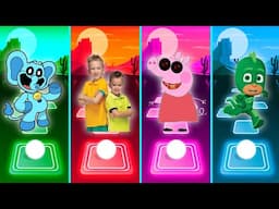 Poppy Playtime 🆚 Vlad And Niki 🆚 Peppa Pig 🆚 Catboy Coffin Dance Cover Tiles Hop
