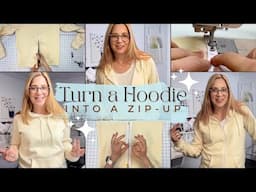Turn any pullover hoodie into a zip-up!