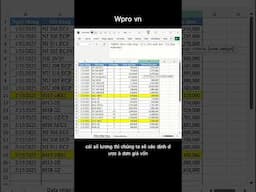 Cách tính giá vốn đơn giản trên Excel trong 30 giây #giavon #lailo