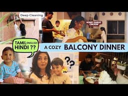 தமிழில்: Balcony Dinner Night & Recipe preps🍜| Viyan ku Speech Delay varaama iruka ena follow panom?
