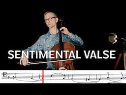 Tchaikovsky Sentimental Waltz for Cello and Piano with sheet music