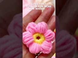 Crochet Puff Flower 🌺 #beginnercrochet #crochet #crochetpattern